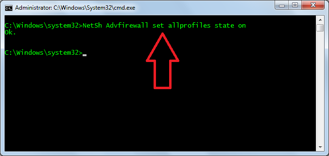 Enable-Windows-Firewall-using-cmd