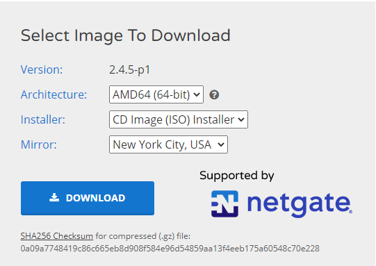download-pfsense-installer-image